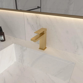 Grey Square Basin faucet