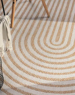 Modern In- & Outdoor Rug with Minimalistic Line Pattern